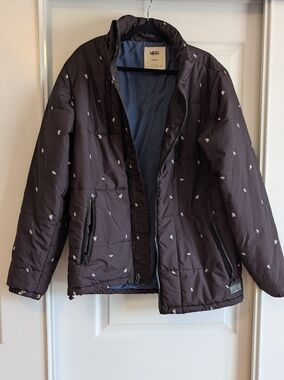 Vans Foundry Puffer Jacket - Palm Ditsy Pattern Size M